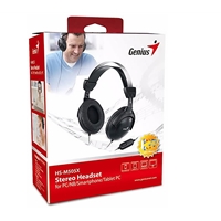 Genius HS-M505X Headset with Mic, 3.5mm Connection, Plug and Play with Adjustable Headbandand, In-line microphone and Volume Control, Black - Image 4