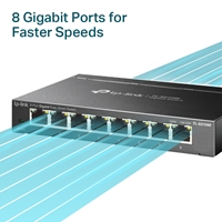 TP-Link TL-SG108E 8-Port Metal Gigabit Easy Smart Switch - Image 6