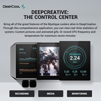 DeepCool Mystique 240 CPU Cooler, Personalized Cooling with 2.8" TFT LCD Screen and Enhanced Pump Performance, 5 year warranty - Image 7