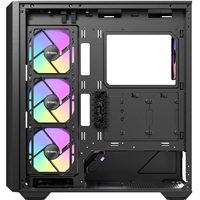 Antec Constellation C3 Mid Tower Gaming Case, 1 x USB Type-C / 1 x USB 3.0, Tempered Glass Front and Side Window Panel, Honeycomb Mesh for Smooth Airflow, 4 x Pre-Installed ARGB LED Fans, ATX, Micro-ATX, ITX Compatible - Image 6