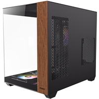 Antec CX800 Wood Mid Tower Gaming Case, 1 x USB Type-C / 1 x USB 3.0, Tempered Glass Front and Side Window Panel, Dual Chamber Design, 4 x Pre-Installed ARGB LED Fans, ATX, Micro-ATX, ITX Compatible - Image 6