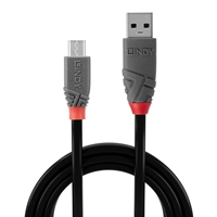 Lindy 36731 0.5m USB 2.0 Type A to Micro-B Cable, Anthra Line - Image 4