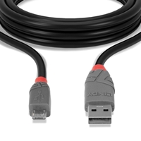Lindy 36731 0.5m USB 2.0 Type A to Micro-B Cable, Anthra Line - Image 6