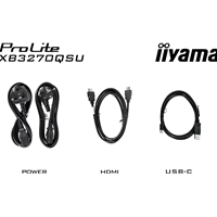 iiyama PROLITE XB3270QSU-B1 32 inch IPS Monitor, WQHD, 3ms, HDMI, DisplayPort, USB Hub, Freesync, 100Hz, Speakers, Black, Internal PSU, Height Adjustable, VESA - Image 4