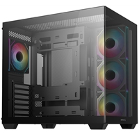 DeepCool CG530 4F Mid-Tower Case with Tempered Glass Panels, 4 Pre-Installed ARGB Fans, and Optimal Airflow Support, Black - Image 6