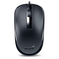 Genius DX-120 Wired USB Type-C Plug and Play Mouse, 1200 DPI Optical Tracking, 3 Button with Scroll Wheel, Ambidextrous Design with 1.5m Cable, Black - Image 4