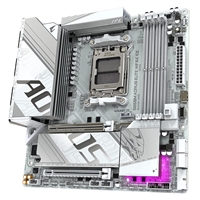 Gigabyte B850M AORUS ELITE WIFI6E ICE AMD AM5 Socket Motherboard, Micro-ATX, 4x DDR5 Slots, 2x M.2 Sockets, Fitted I/O Shield, 2.5GbE LAN, Wi-Fi 6E, 1x DisplayPort / 1x HDMI Port - Image 6