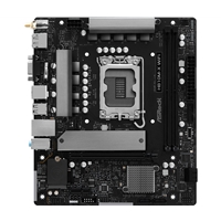 ASRock H810M-X WIFI Intel 1851 Socket Motherboard, Micro-ATX, 2x DDR5 DIMM Slots, 1x M.2 Socket, 2.5GbE LAN, Wi-Fi 5, 1x HDMI Port / 1x DisplayPort - Image 4