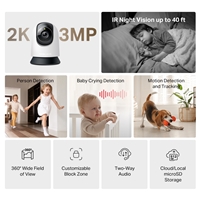 Mercusys MC210 Pan/Tilt Home Security Wi-Fi Camera - Image 4