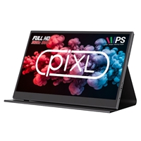 piXL PM156C 15.6 Inch 60Hz Full HD IPS Widescreen Portable Monitor with USB-C, Mini HDMI & Speakers with Foldable Case & Stand - Image 4