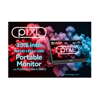 piXL PM156C 15.6 Inch 60Hz Full HD IPS Widescreen Portable Monitor with USB-C, Mini HDMI & Speakers with Foldable Case & Stand - Image 7