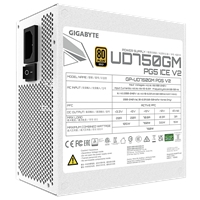 GIGABYTE GP-UD750GM 750W V2 ICE, 80 Plus Gold Certified Fully Modular Power Supply, PCIe Gen 5.1, 80 PLUS Gold, Fully Modular Design, 120mm Fan, ATX 3.1 compatible, UK Plug - Image 7