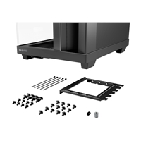 be quiet! BGW85 Light Base 500 LX Mid Tower Gaming Case, 1 x USB Type-C / 2 x USB 3.2, Tempered Glass Front and Side Window Panel, Dual Chamber Layout, 4 x Pre-Installed ARGB Light Wings LX Fans, ATX, Micro-ATX, Mini-ITX Compatible - Image 5