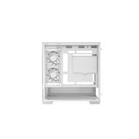 DeepCool CG380 3F Micro-ATX Gaming Case White Panoramic Tempered Glass Side Panel, Mesh Airflow Front, 3 Pre-Installed ARGB Fans, USB-C & USB-A Front I/O, Spacious SFF/mATX/ITX Build Support - Image 8