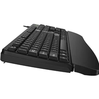 Genius KB-123 Wired AI Copilot Business Keyboard with Palm Rest, USB Plug and Play, Multimedia Function Keys, Full Size UK Layout Design for Home or Office, Black - Image 7
