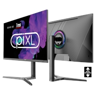 piXL CM27G7 27 Inch 100Hz QHD IPS Gaming Monitor with AMD FreeSync & Nvidia G-Sync, 1ms Response Time, DisplayPort, HDMI, USB-A, VESA Mount, RGB Lighting, VESA Mount & Height Adjust - Image 5