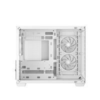 DeepCool CG330 3F ARGB Dual-Chamber Micro-ATX Tower Case, Tempered Glass Panels, 3 x 120mm ARGB Fans, USB 3.0, ITX/Micro-ATX, White - Image 6