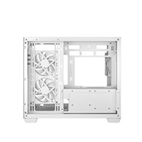 DeepCool CG330 3F ARGB Dual-Chamber Micro-ATX Tower Case, Tempered Glass Panels, 3 x 120mm ARGB Fans, USB 3.0, ITX/Micro-ATX, White - Image 7