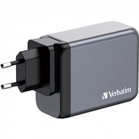 Verbatim GNC-200 GaN Charger 200W with 2 x USB-C PD 100W / 1 x USB-C PD 65W / 1 x USB QC 3.0 (EU/UK/US) - Image 5