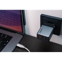 Verbatim GNC-65 GaN Charger 65W with 2 x USB-C PD 65W / 1 x USB-A QC 3.0 (EU/UK/US) - Image 7