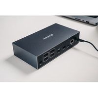 Verbatim USB-C PRO Docking Station 17 Port CDS-17, Supports Triple HDMI Outputs (up to 8K Resolution), Dual DisplayPorts, Gigabit Ethernet, SD/microSD Card Reader, Multi-Device USB 3.2 Data Transferring - Image 5