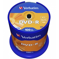 Verbatim DVD-R 16X 100 Pack Spindle 4.7GB Matt Silver - Image 4