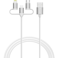 Verbatim Essentials 3-in-1 Sync & Charge Cable USB-A to Micro-B, USB-C and Lightning, 1m, 18W QC, 480Mbps, Quick Charge 3.0 Support Up To 18W Charging Power - Image 4