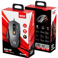 Marvo Duke 50 M368 Wired Gaming Mouse, 6 DPI levels (800 - 12800), 1000Hz Polling Rate, 13 Mode RGB Backlighting, 68g - Image 7