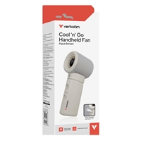 Verbatim Cool 'n' Go Aqua Breeze Handheld Fan, Portable Cooling with Refreshing Mist Spray - White/Silver - Image 6