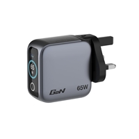 Verbatim Mini GaN Charger with Display, 65W 3-Port + 60W USB-C to USB-C Cable - Image 4