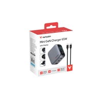 Verbatim Mini GaN Charger with Display, 65W 3-Port + 60W USB-C to USB-C Cable - Image 7