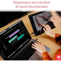 Verbatim Portable 14" FHD Touchscreen IPS Monitor Aluminium, USB-C, 1920 x 1080 Resolution, 60Hz - Image 5