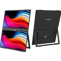 Verbatim Portable 15.6 Dual Monitor Essentials, 1920 x 1080 Resolution, 60Hz, Vesa 75 x 75mm, Built in Speakers 2 x 1W - Image 5