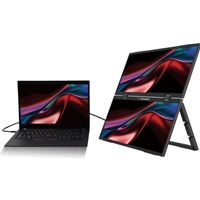 Verbatim Portable 15.6 Dual Monitor Essentials, 1920 x 1080 Resolution, 60Hz, Vesa 75 x 75mm, Built in Speakers 2 x 1W - Image 7