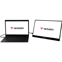 Verbatim PMT-17 Portable 17.3" FHD Touchscreen Monitor ALU, 1920 x 1080 Resolution, 60Hz, Built-in Kickstand, Tilt: From 0 Up To 85 - Image 4