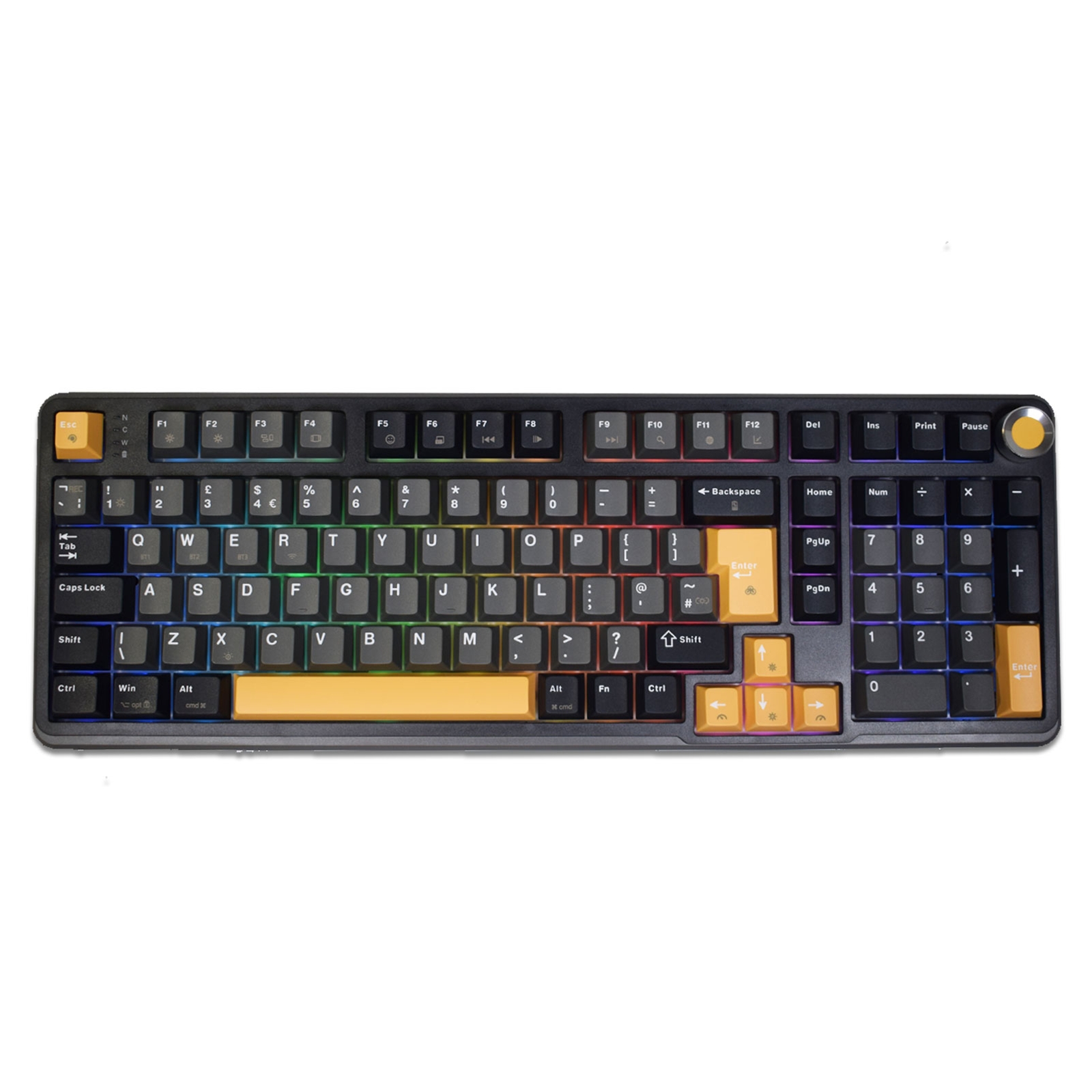 Marvo Titan 98 KG986W Wireless Mechanical Gaming Keyboard, Tri-Mode Connectivity, Wired, 2.4GHz & Bluetooth, Hot-Swappable Mechanical Switches, Vibrant RGB Backlighting, Full-Key Anti-Ghosting - Image 3