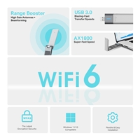 TP-Link Archer TX20UH AX1800 High Gain Dual Band Wi-Fi 6 USB Adapter - Image 5