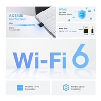 TP-Link Archer TX20U Nano AX1800 Nano Dual Band Wi-Fi 6 USB Adapter - Image 4