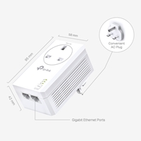 TP-Link TL-PA7027P KIT AV1000 2-Port Gigabit Pass-through Powerline Starter Kit - Image 5