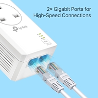TP-Link TL-PA7027P KIT AV1000 2-Port Gigabit Pass-through Powerline Starter Kit - Image 7