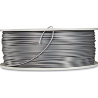 Verbatim PLA-Filament 3D-Printing,1.75mm, 1kg, High End Polyactide-Filament For Material Extrusion, For 3D-Printer & 3D-Pen, 3D-Printer-Filament Made Of PLA, 1 Spool 335m, Silver/Metal Grey