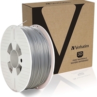 Verbatim PLA-Filament 3D-Printing,1.75mm, 1kg, High End Polyactide-Filament For Material Extrusion, For 3D-Printer & 3D-Pen, 3D-Printer-Filament Made Of PLA, 1 Spool 335m, Silver/Metal Grey - Image 2
