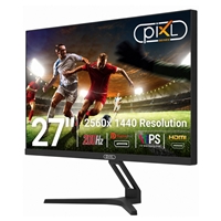 piXL X-Series GS27QIDPHA 27 Inch QHD IPS Gaming Monitor with 200Hz Refresh Rate, 2560 x 1440 Resolution, 1ms Response Time, 2x HDMI 2.0 & 2x DisplayPort 1.4 - Image 4