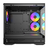 Antec Constellation C2M ARGB Micro-ATX PC Case, 270' Panoramic Tempered Glass, 240mm and 120mm ARGB PWM Fans, USB-C, 360mm Radiator Support, Black - Image 6