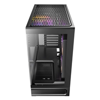 Antec Constellation C2M ARGB Micro-ATX PC Case, 270' Panoramic Tempered Glass, 240mm and 120mm ARGB PWM Fans, USB-C, 360mm Radiator Support, Black - Image 8