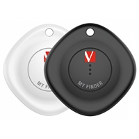 Verbatim MYF-02 My Finder Bluetooth Item Finder 2 Pack Black /White