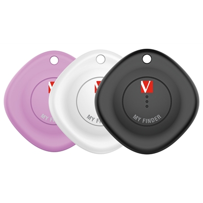 Verbatim MYF-03 My Finder Bluetooth Item Finder 3 Pack Black /White / Purple - Image 2