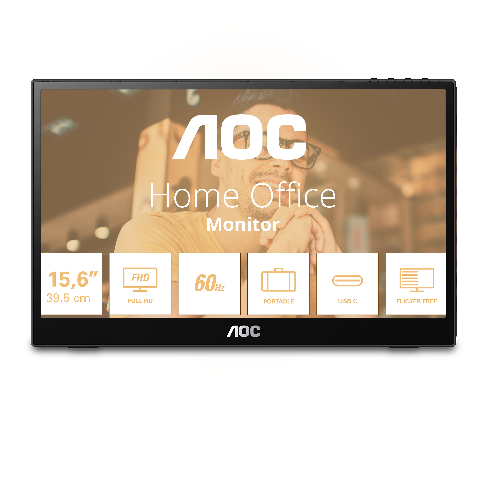 AOC 15.6 IPS MONITOR USB-C 16T3EA - Image 2