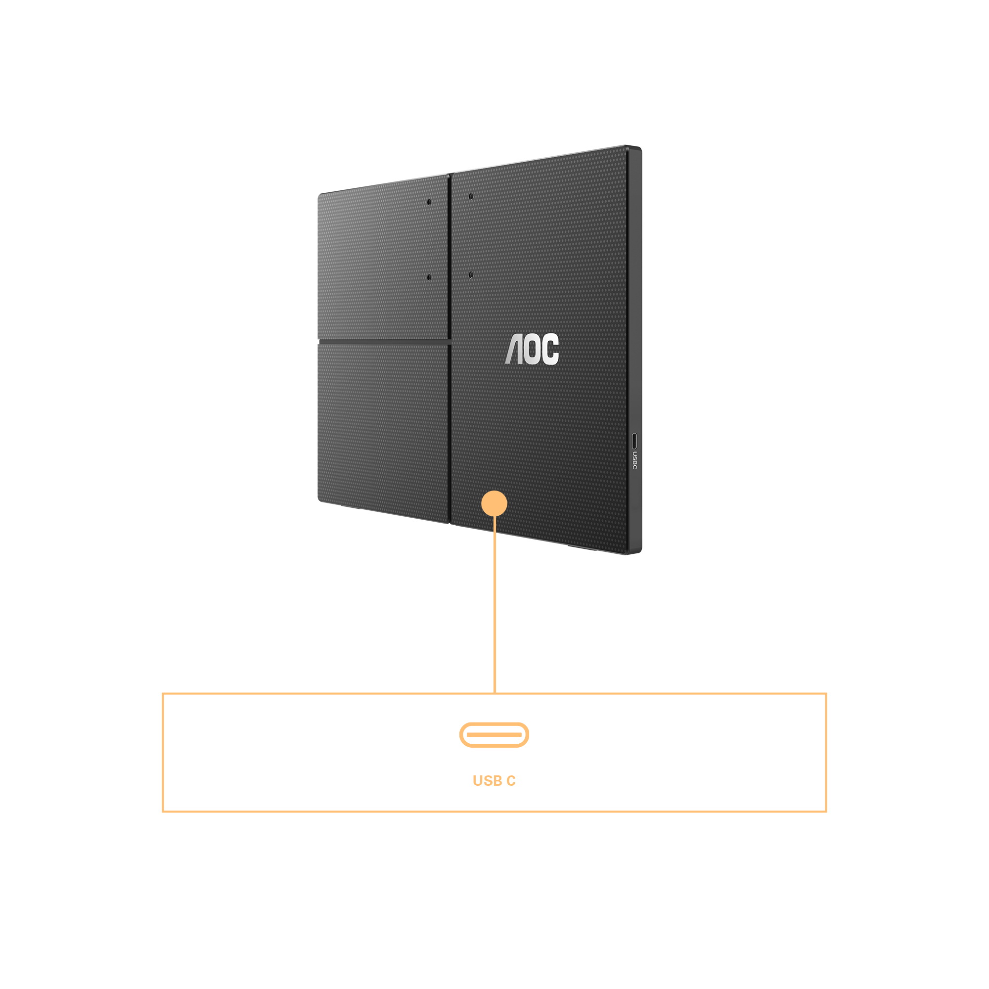 AOC 15.6 IPS MONITOR USB-C 16T3EA - Image 3
