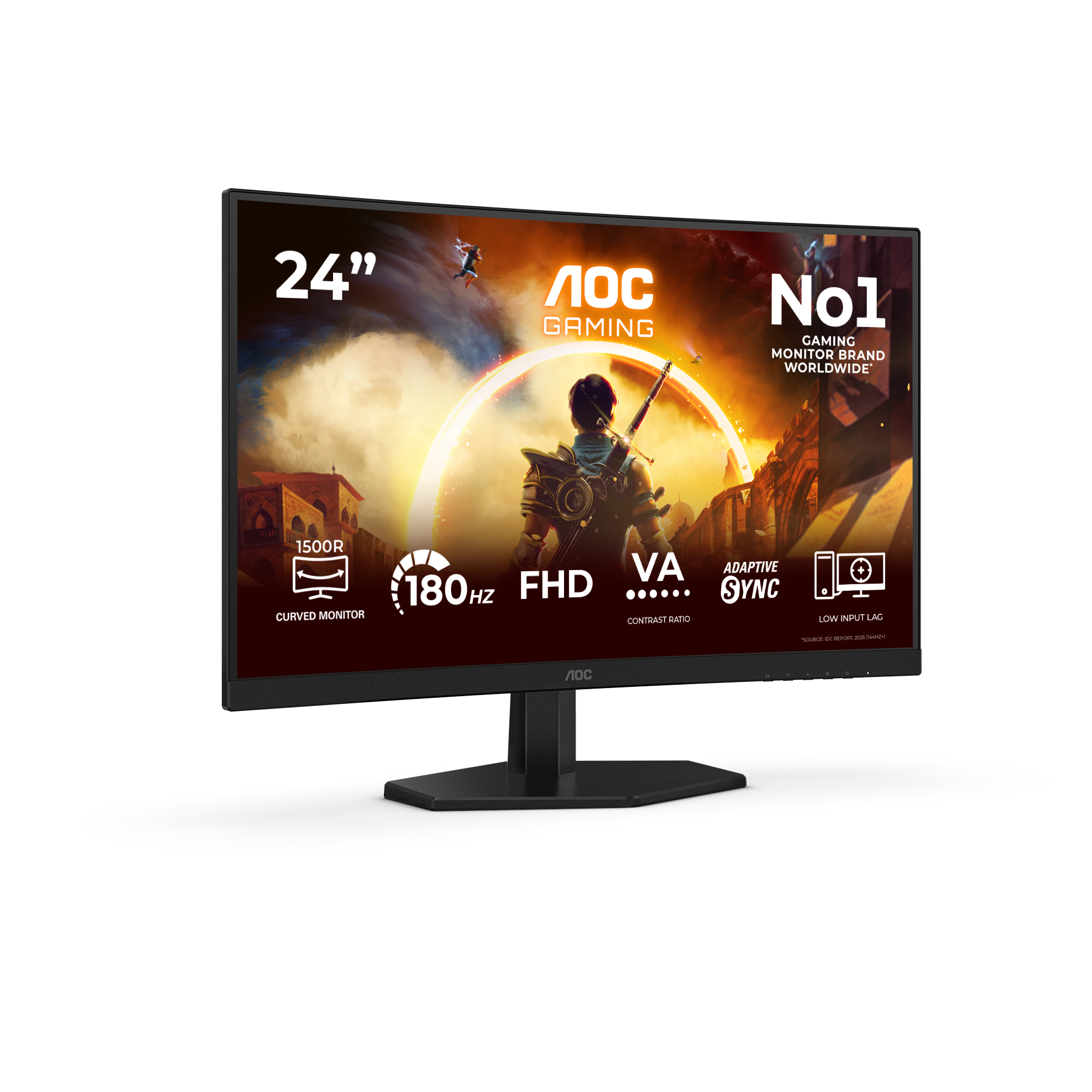 AOC 23.6 VA CURVED MONITOR C24G42FE - Image 2